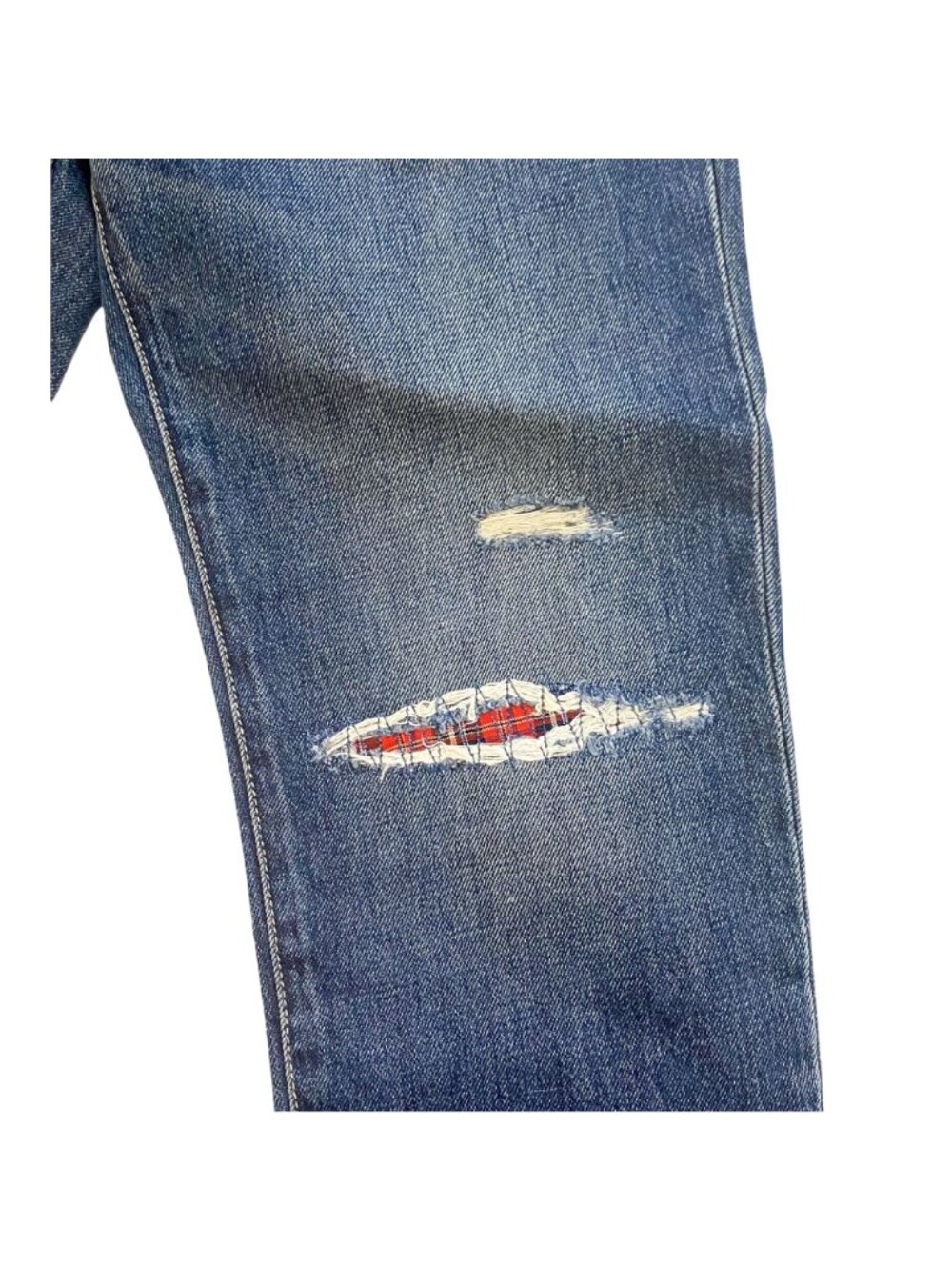 Current/Elliott The Repaired Fling Distressed Crop Jeans size 26, New with Tag - Picture 12 of 16